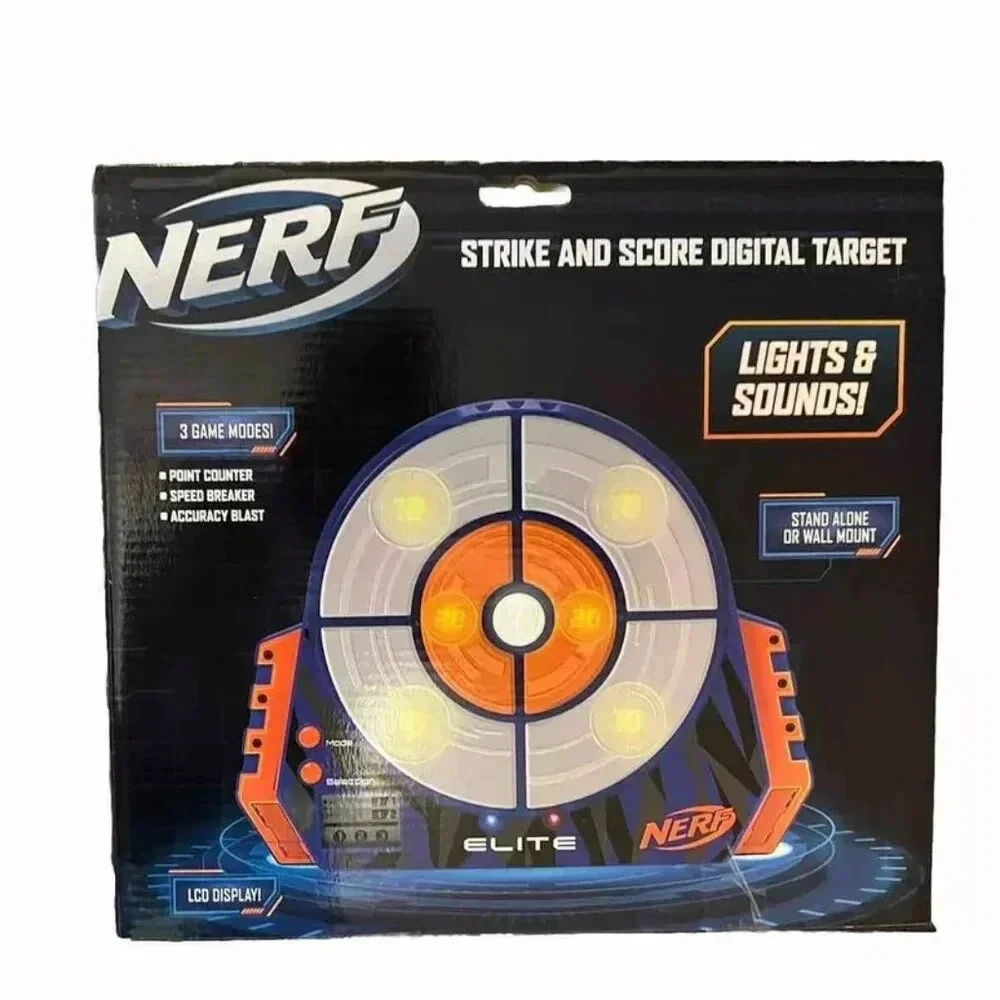 NEW NERF Strike & Score Digital Lights & Sound Targe